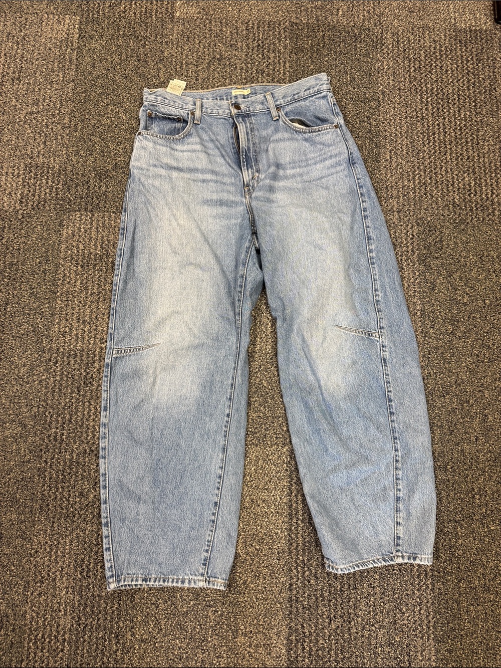 Cinch Light Blue Wide Leg Flare Jeans